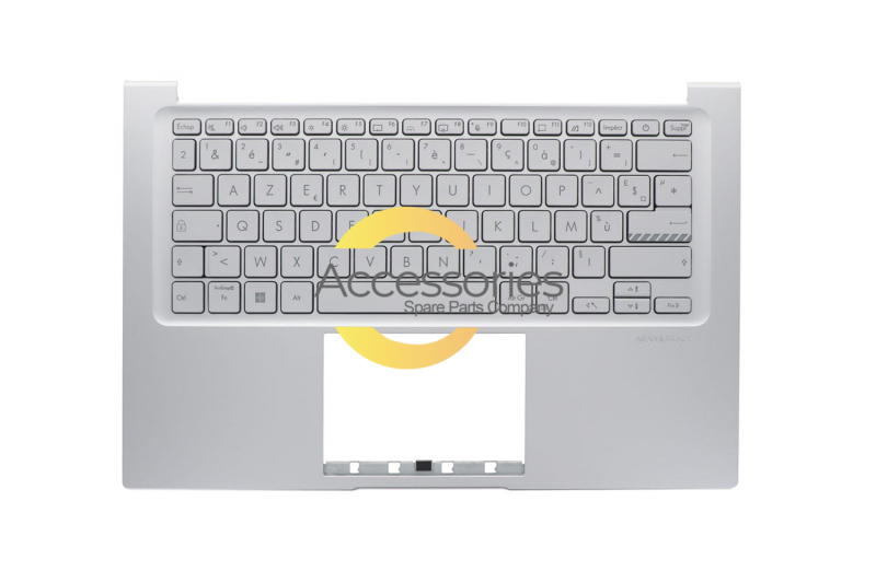 Teclado plateado retroiluminado francés Vivobook Asus