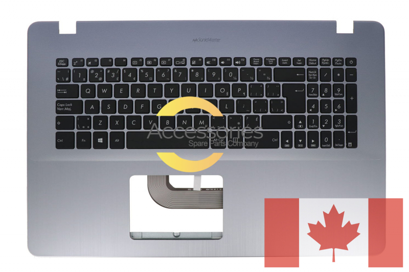 Teclado gris canadiense VivoBook Asus