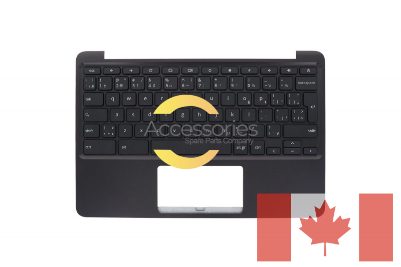 Teclado negro canadiense ChromeBook Asus