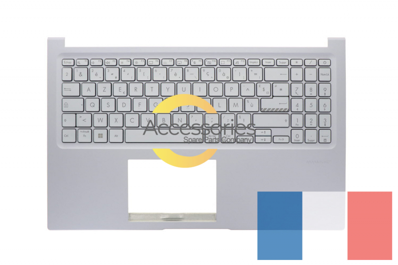 Teclado retroiluminado plateado Vivobook Asus