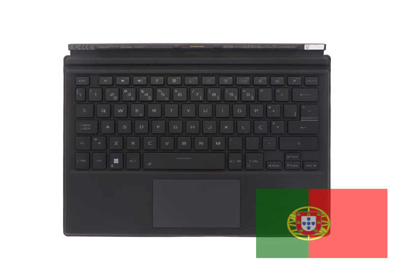 Teclado desmontable negro retroiluminado portugués ROG Asus Teclado desmontable negro retroiluminado portugués ROG Asus
