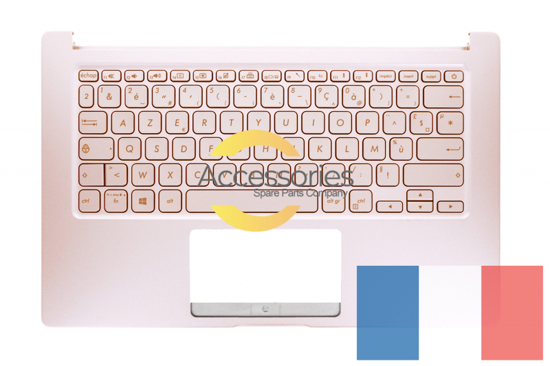 Teclado francés retroiluminado rosa VivoBook Asus