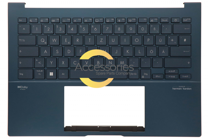 Teclado azul retroiluminado alemán ZenBook Asus