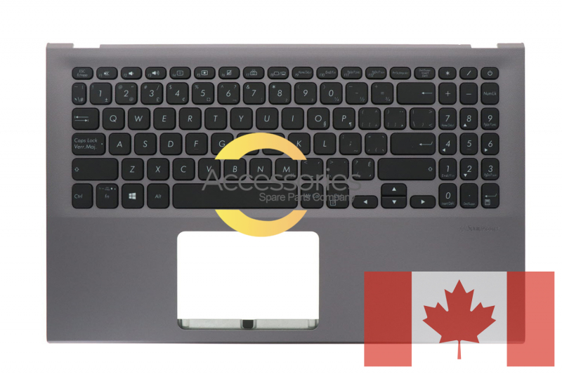 Teclado gris retroiluminado canadiense VivoBook Asus