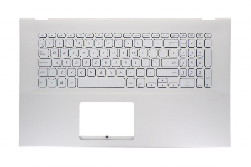 Teclado reino unido retroiluminado plateado Asus VivoBook