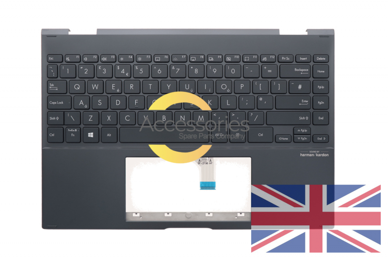 Teclado retroiluminado gris reino unido ZenBook Asus