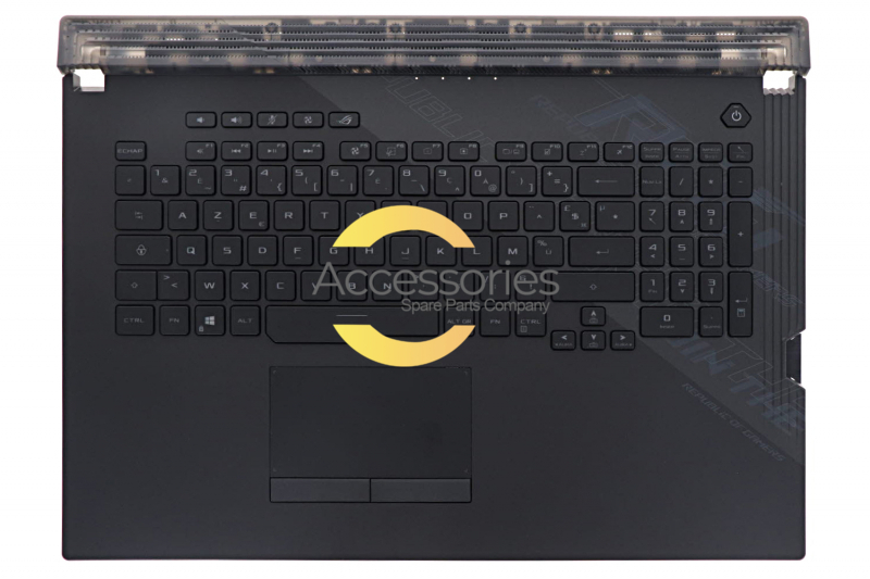 Teclado negro retroiluminado ROG Strix Scar - francés