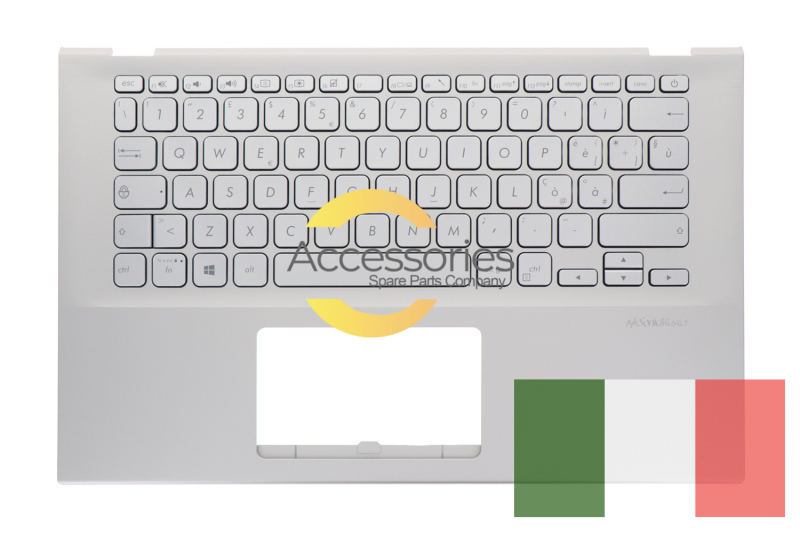Teclado oficial plateado italiano para Asus VivoBook.