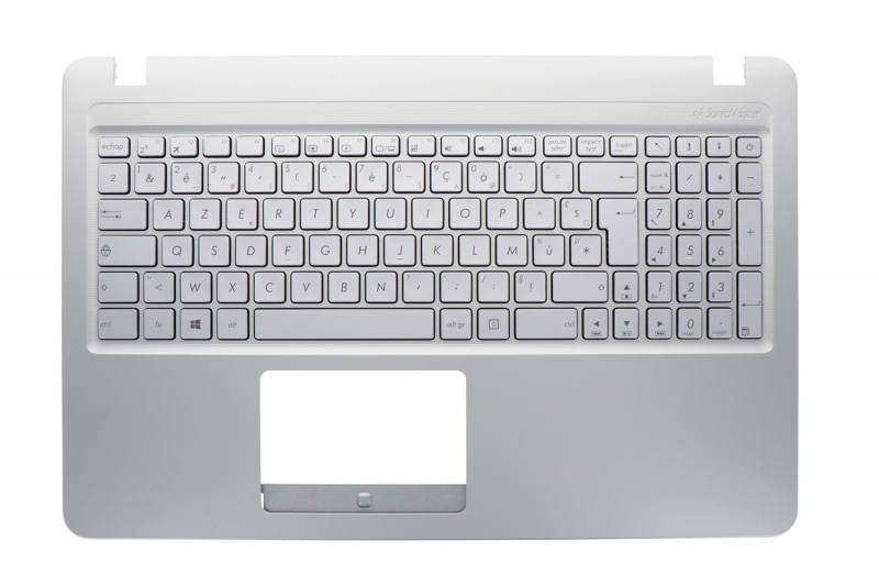 Teclado francés de repuesto plateado Asus