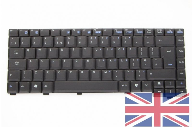 Teclado inglés QWERTY Asus Vivobook negro