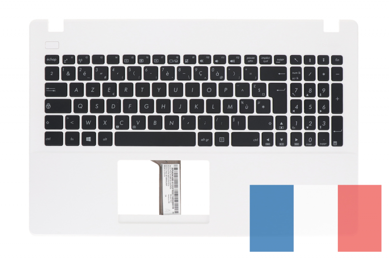 Teclado blanco Asus AZERTY francés