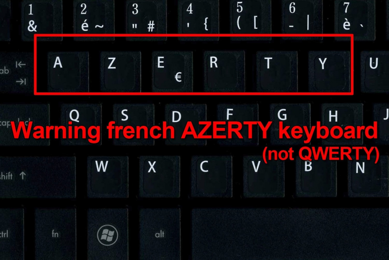 Teclado blanco Asus AZERTY francés