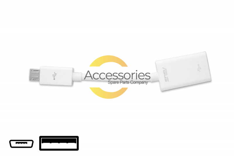 Adaptador USB A a Micro USB B blanco ZenFone