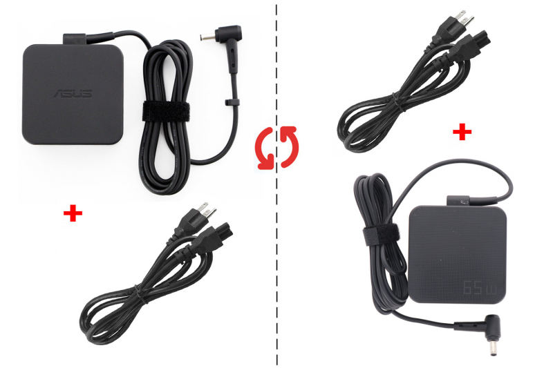 Cargador de corriente 65W Asus Fuente de Alimentación Original ASUS 65W para Portátil AsusPro - Confiable y Auténtica