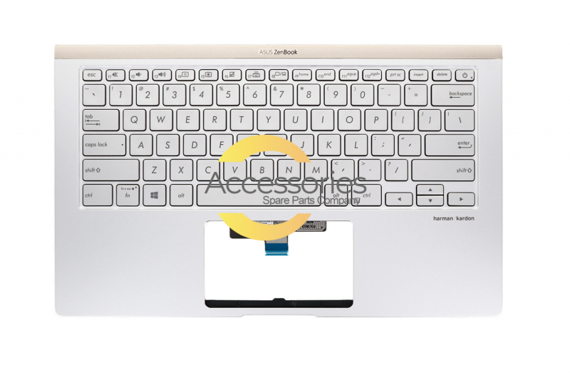 Teclado US retroiluminado plateado Asus ZenBook