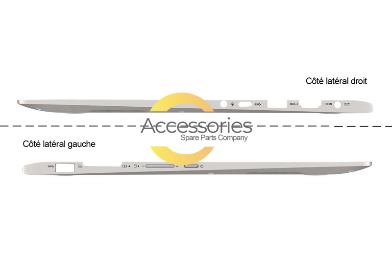 Bottom case plateado 15