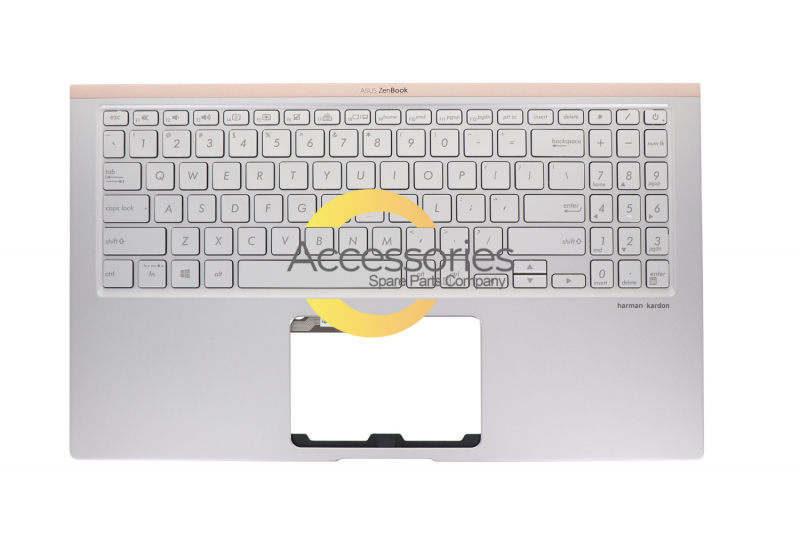 Teclado plateado retroiluminado americano ZenBook Asus