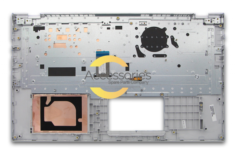 Teclado retroiluminado plateado francés Asus VivoBook 