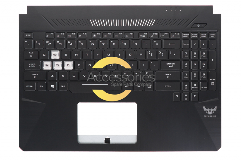 Clavier noir rétroéclairé QWERTY Américain de PC portable Asus