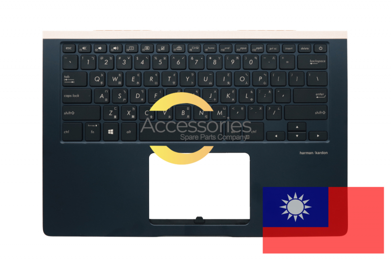 Asus Blue backlit Taiwanese QWERTY keyboard