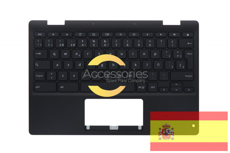 Teclado negro español ChromeBook Asus