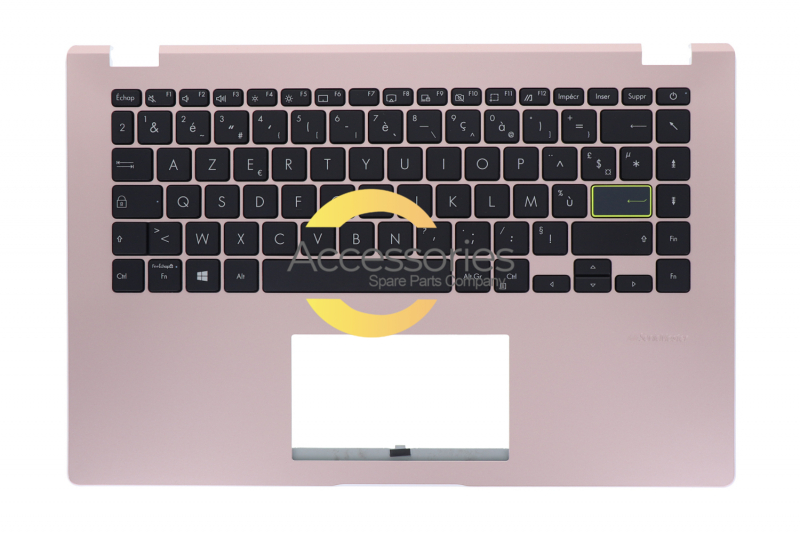 Teclado rosa dorado francés Asus