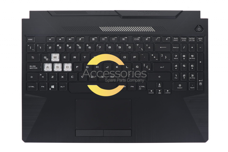 Teclado negro retroiluminado latinoamericano TUF Gaming Asus