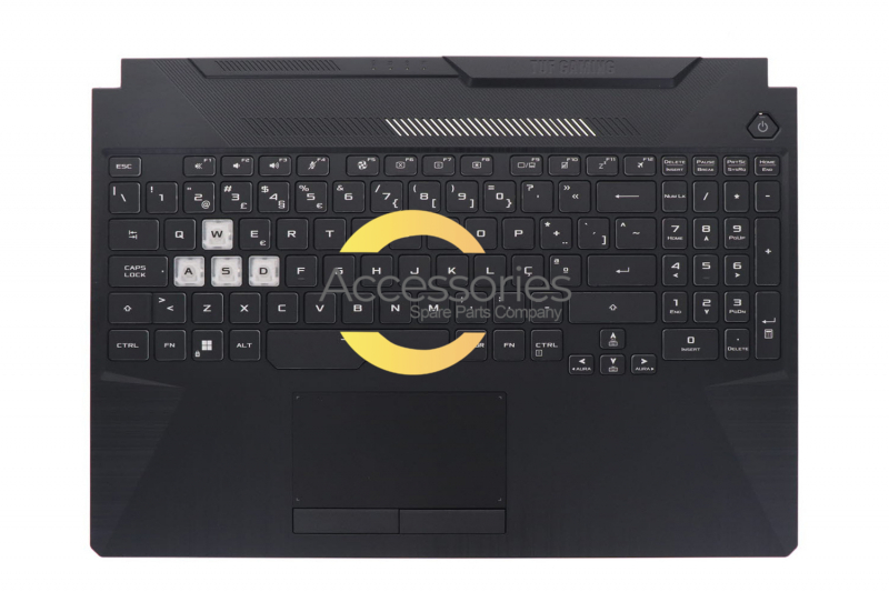 Teclado negro retroiluminado portugués TUF Gaming Asus