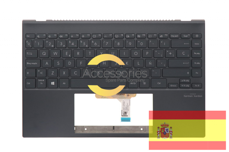 Teclado retroiluminado gris español Zenbook Asus