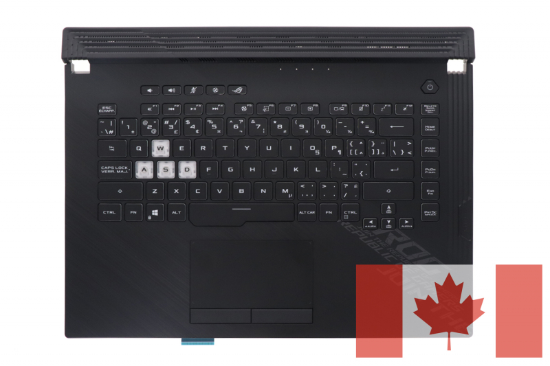 Teclado retroiluminado canadiense Asus ROG Strix G15