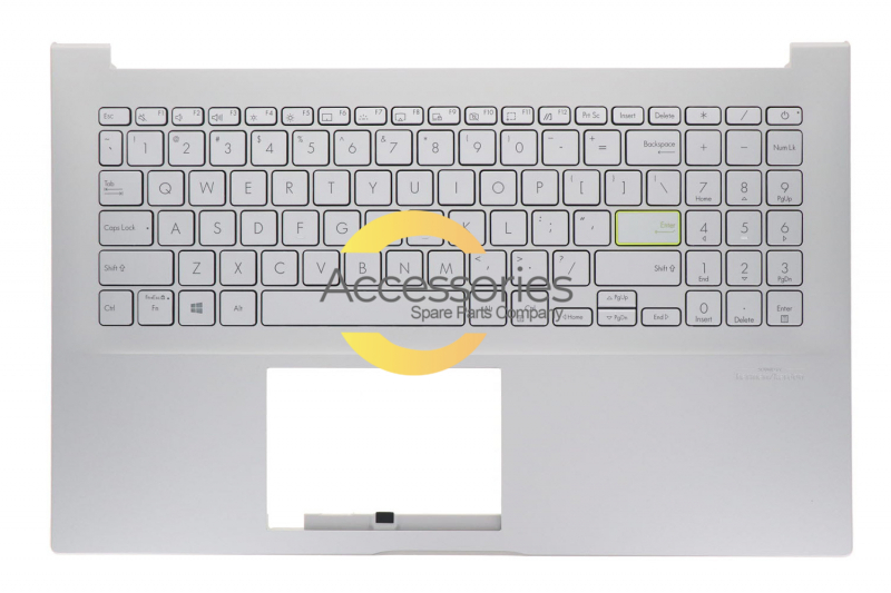 Teclado plateado retroiluminado americano VivoBook Asus