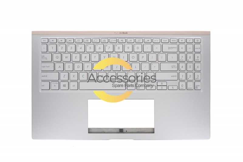 Teclado retroiluminado plateado americano Zenbook Asus