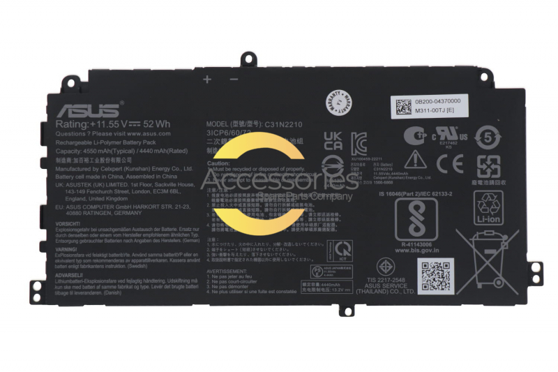 Batería C31N2210 ExpertBook B2 Flip Asus