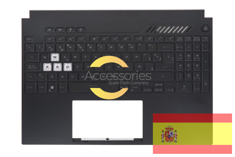 Teclado Retroiluminado Español Negro TUF Gaming F15 Asus