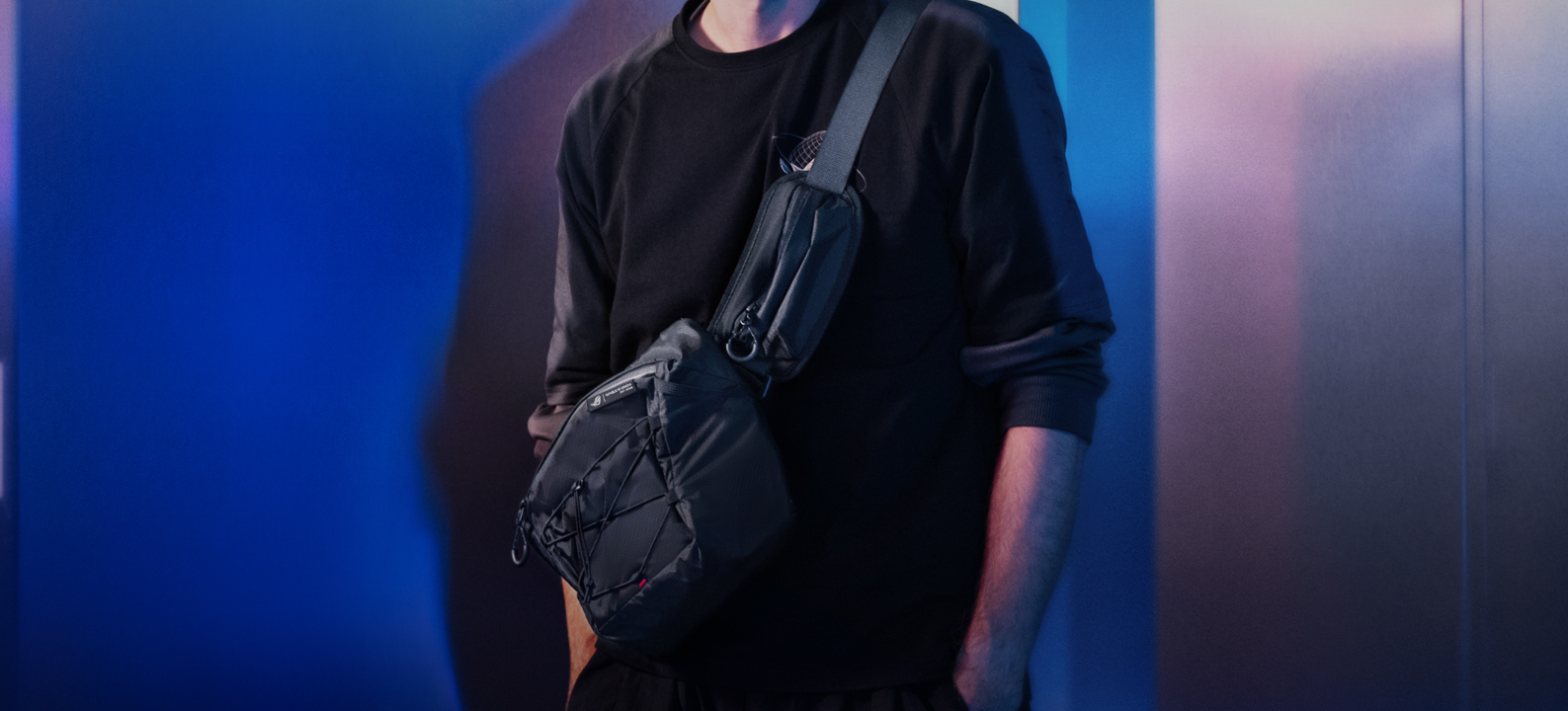 La bolsa de transporte ROG incluye correas removibles