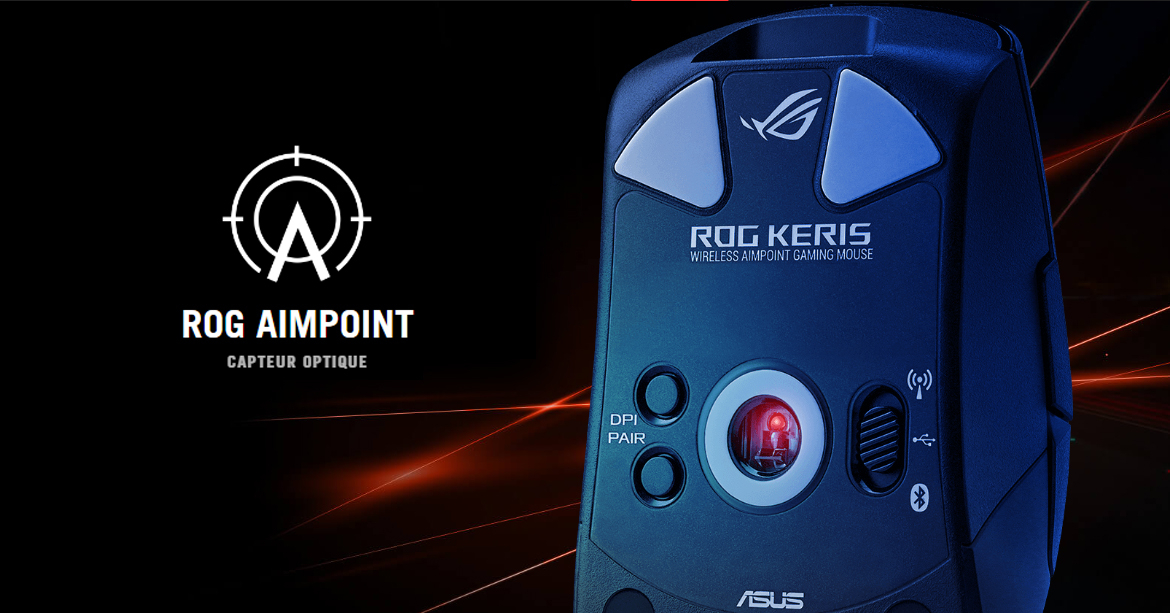 Ratón ROG Keris Wireless Aimpoint Blanco