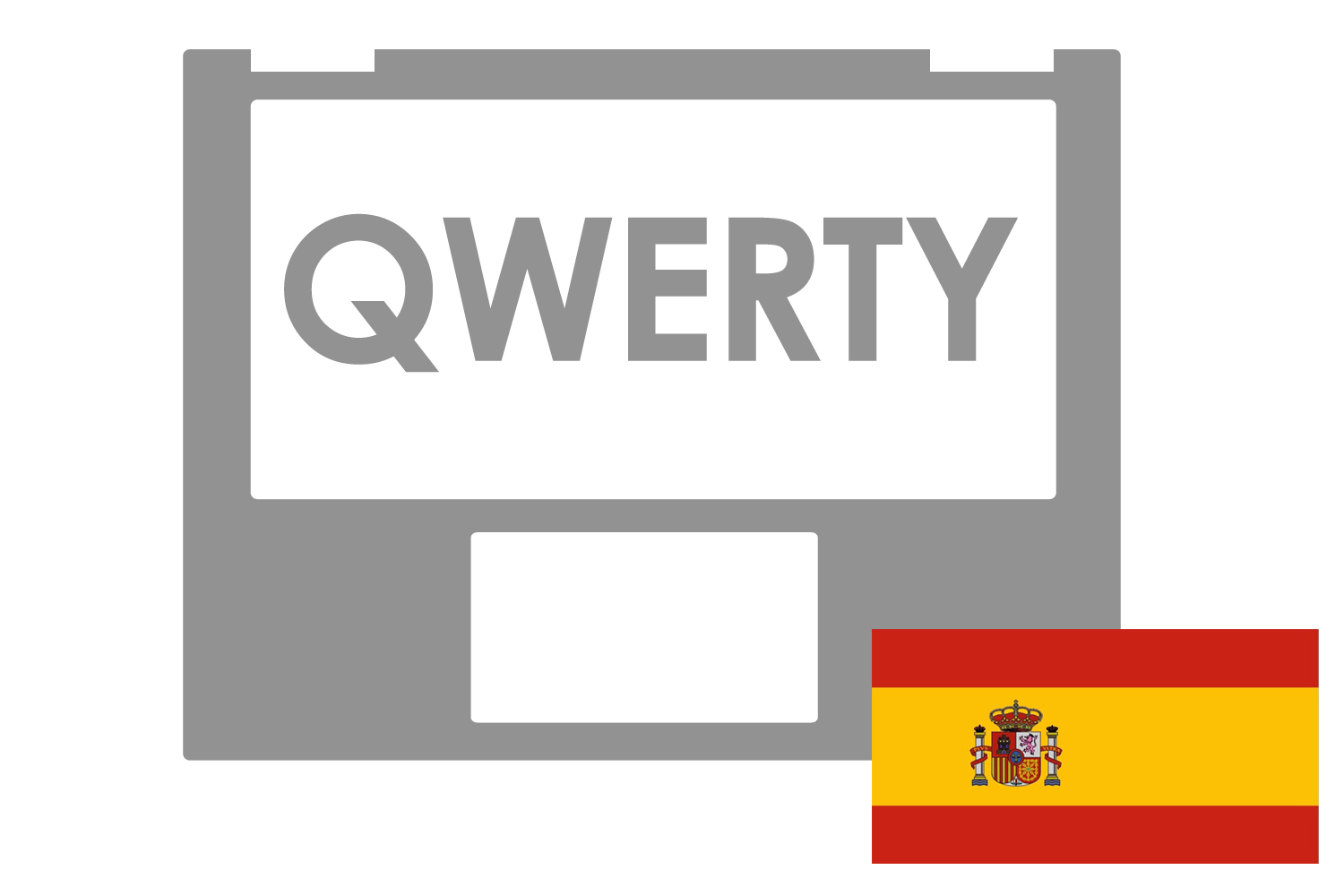 Teclado negro retroiluminado QWERTY español Asus