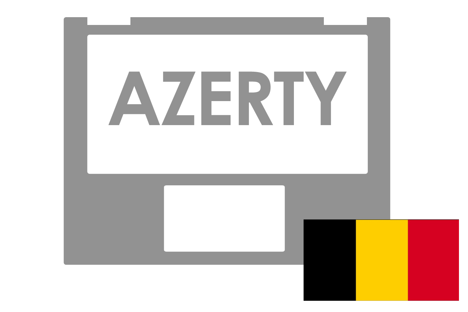 Teclado retroiluminado plateado AZERTY belga Asus